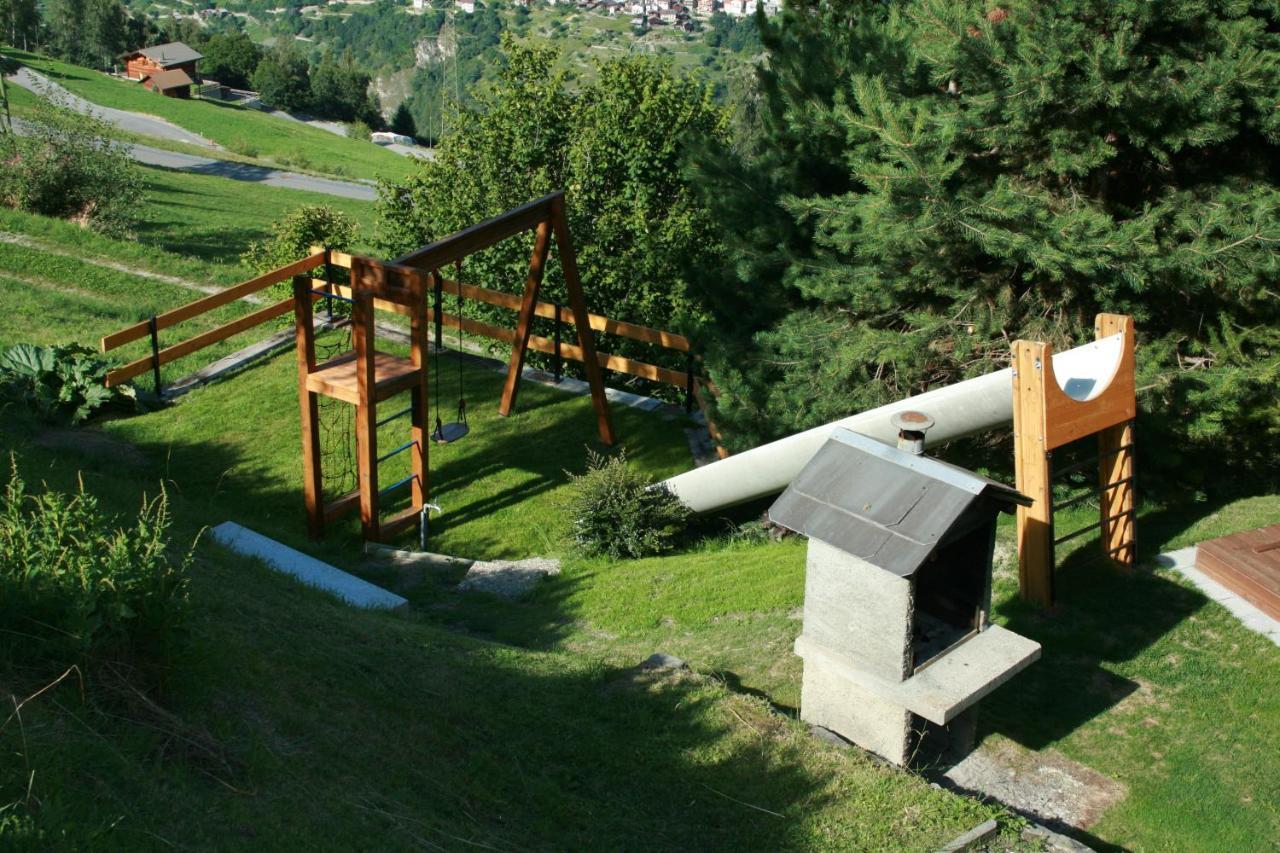 Chalet Le Fertin La Tzoumaz Bagian luar foto