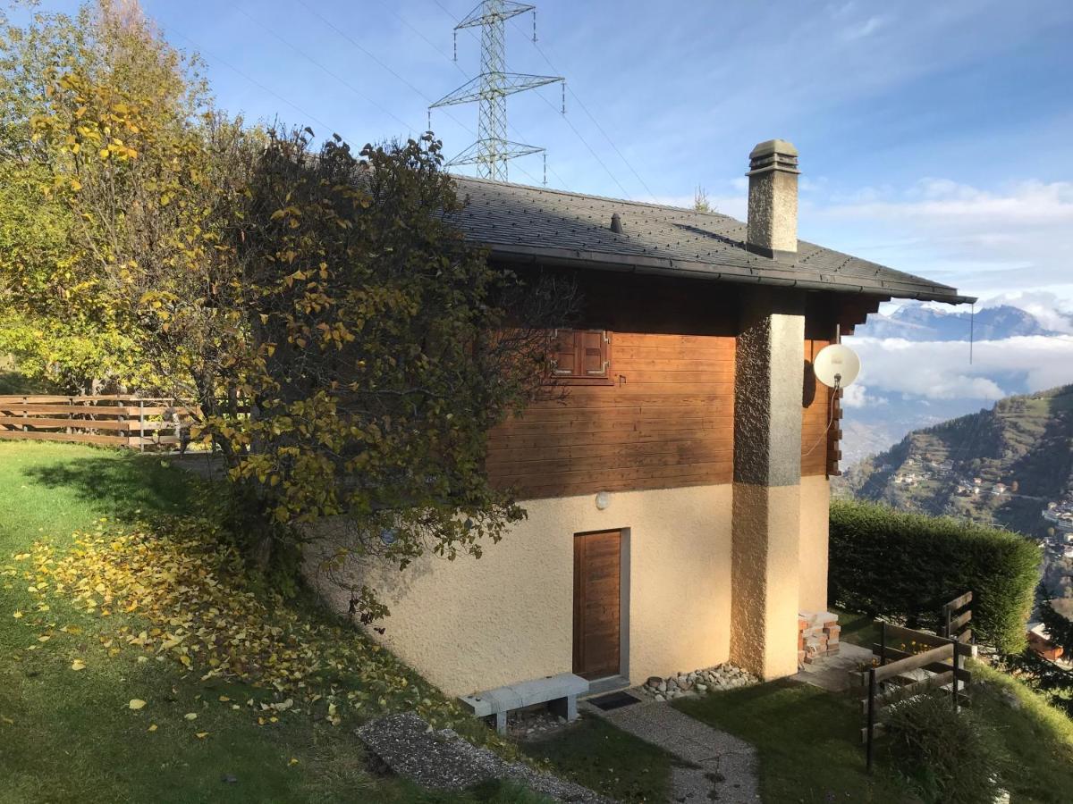 Chalet Le Fertin La Tzoumaz Bagian luar foto