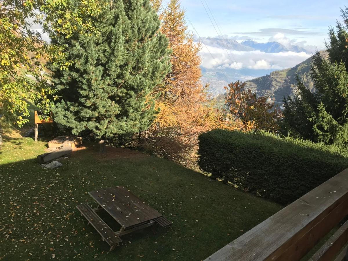 Chalet Le Fertin La Tzoumaz Bagian luar foto